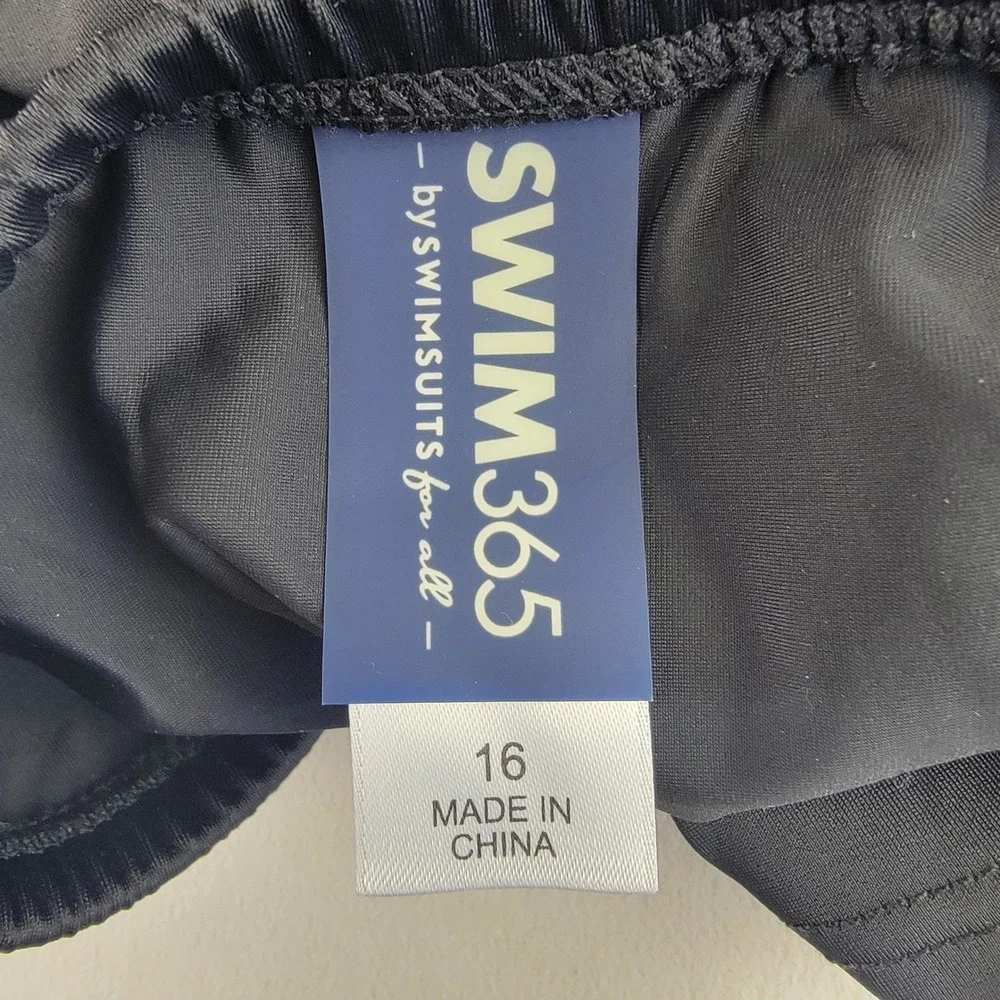 Swim365 Women Charcoal Grey Swim Skirt with Integrated Brief Size 16 NEW